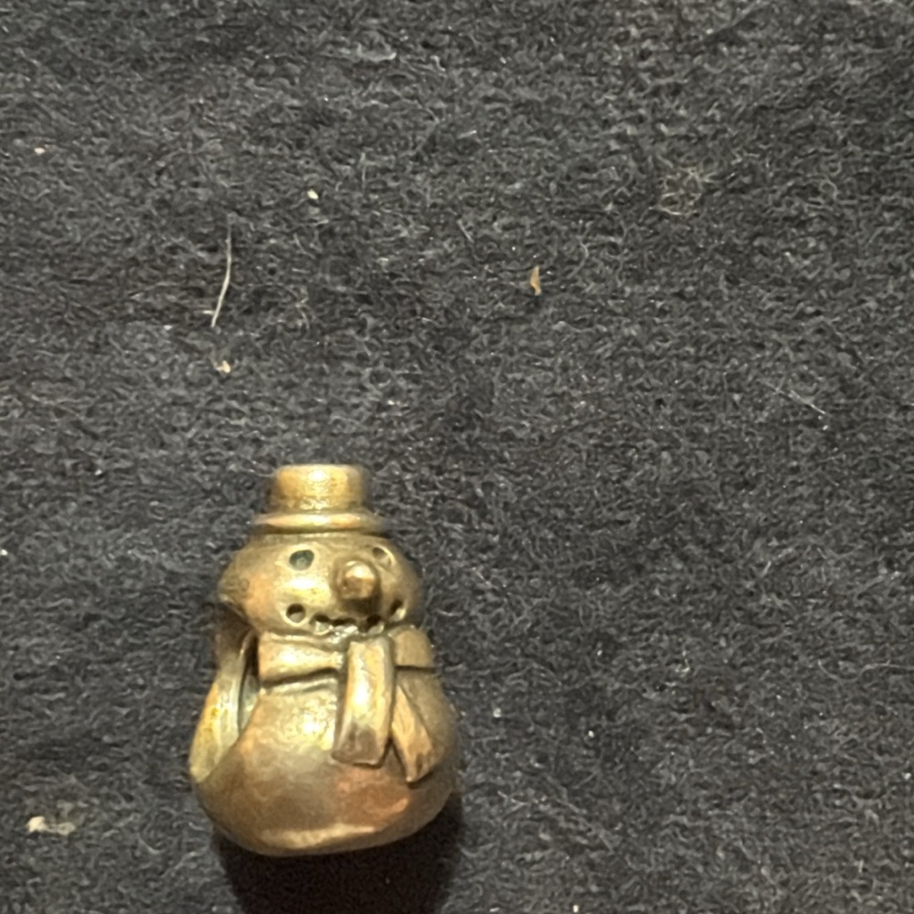 Pandora Gold Snowman Charm